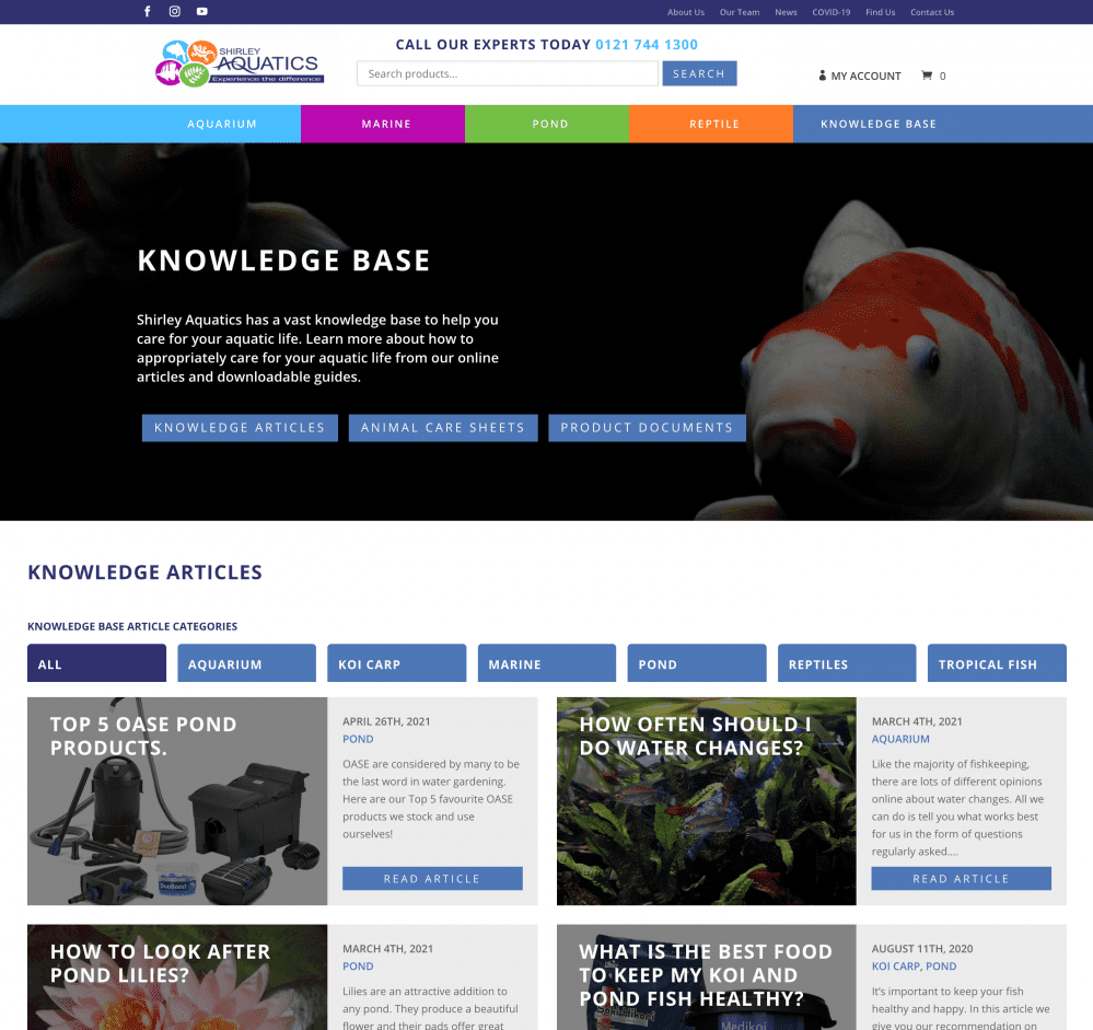 Shirley Aquatics Knowledge Base